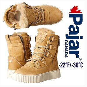 Pajar Canada Cade Boots Waterproof Winter Boot Tan Brown Women's Size 6 6.5